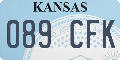 KS license plate 089CFK