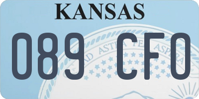 KS license plate 089CFO