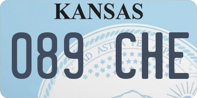 KS license plate 089CHE