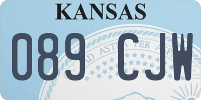 KS license plate 089CJW