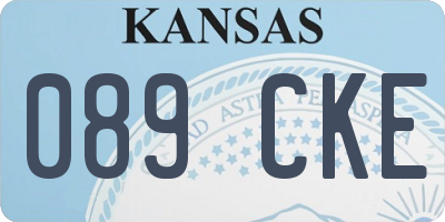 KS license plate 089CKE
