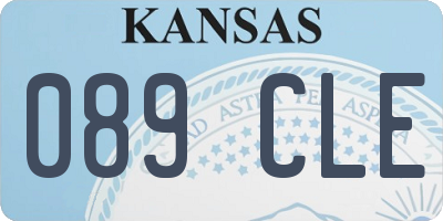 KS license plate 089CLE