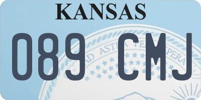 KS license plate 089CMJ