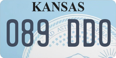 KS license plate 089DDO