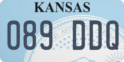 KS license plate 089DDQ
