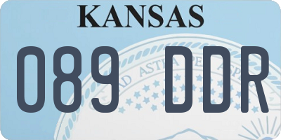 KS license plate 089DDR