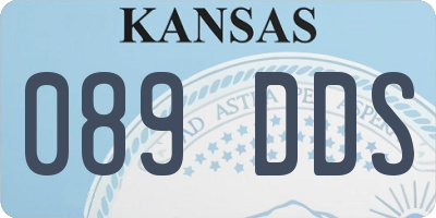 KS license plate 089DDS