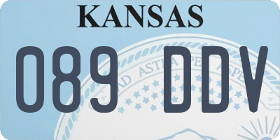 KS license plate 089DDV
