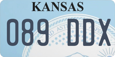 KS license plate 089DDX