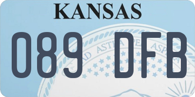 KS license plate 089DFB