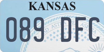 KS license plate 089DFC