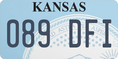 KS license plate 089DFI