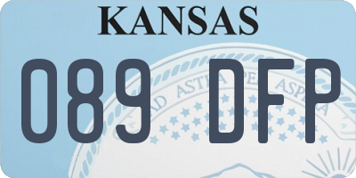 KS license plate 089DFP