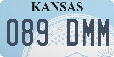 KS license plate 089DMM