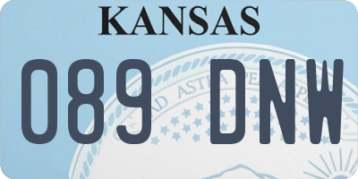 KS license plate 089DNW