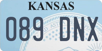 KS license plate 089DNX