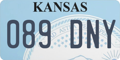 KS license plate 089DNY