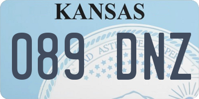 KS license plate 089DNZ