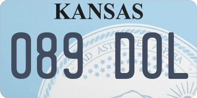 KS license plate 089DOL