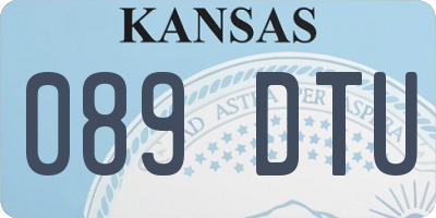 KS license plate 089DTU