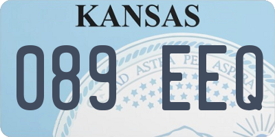 KS license plate 089EEQ
