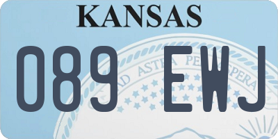 KS license plate 089EWJ