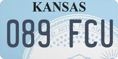 KS license plate 089FCU