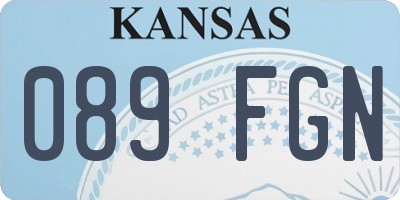 KS license plate 089FGN