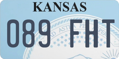 KS license plate 089FHT
