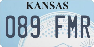 KS license plate 089FMR