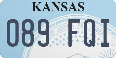 KS license plate 089FQI
