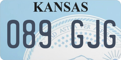KS license plate 089GJG
