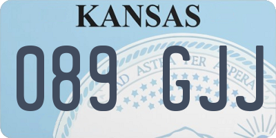 KS license plate 089GJJ