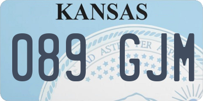KS license plate 089GJM
