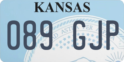 KS license plate 089GJP
