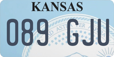 KS license plate 089GJU