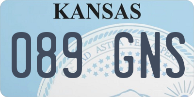 KS license plate 089GNS