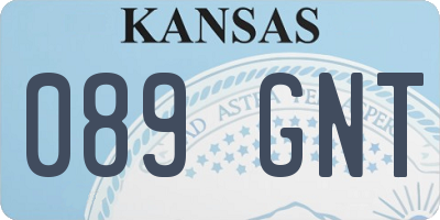 KS license plate 089GNT