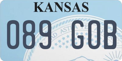 KS license plate 089GOB