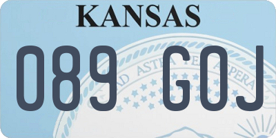 KS license plate 089GOJ
