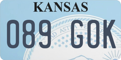 KS license plate 089GOK