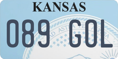 KS license plate 089GOL