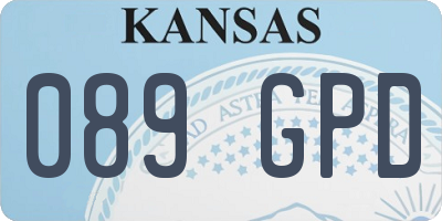 KS license plate 089GPD