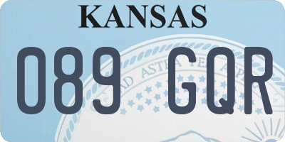 KS license plate 089GQR