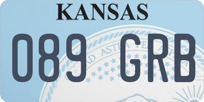 KS license plate 089GRB