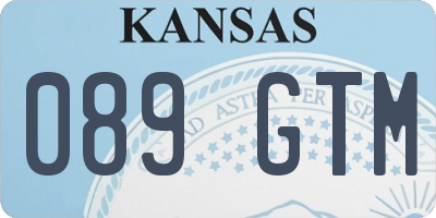 KS license plate 089GTM