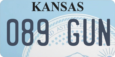 KS license plate 089GUN