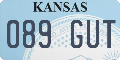 KS license plate 089GUT