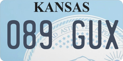 KS license plate 089GUX