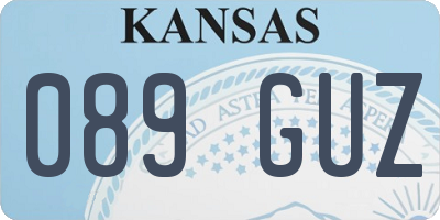 KS license plate 089GUZ